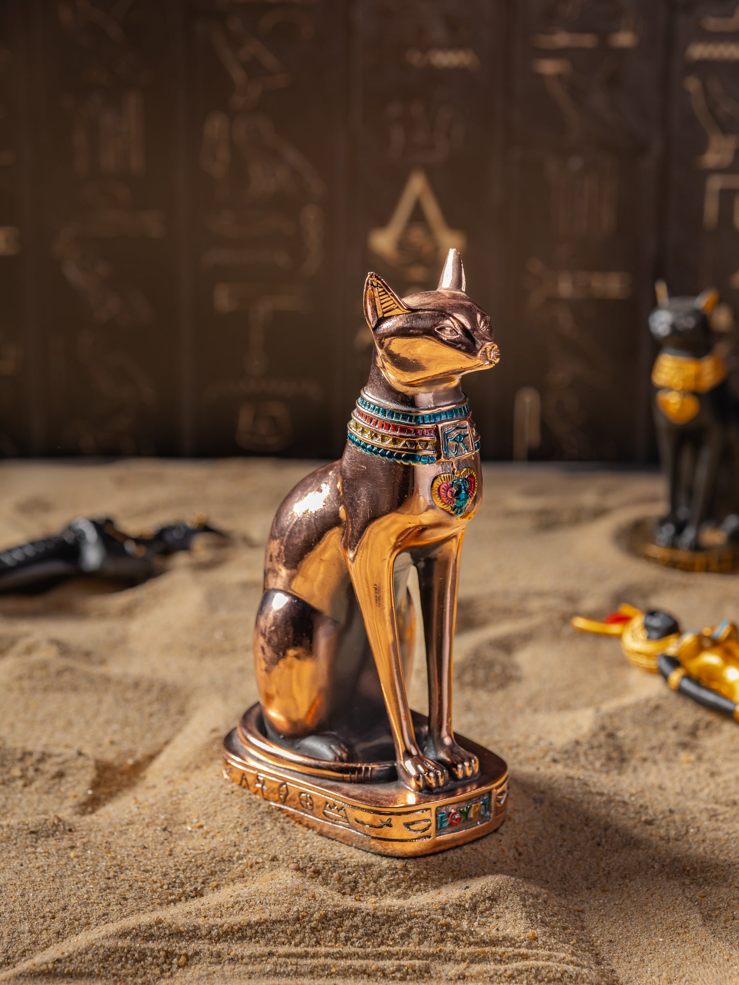 Bastet Egyptian Statue – Symbol of Protection and Elegance-GOLD