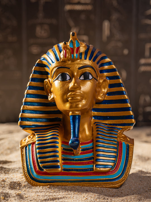 Tutankhamun Pharaoh Bust – Icon of Ancient Egyptian Royalty-GOLD A
