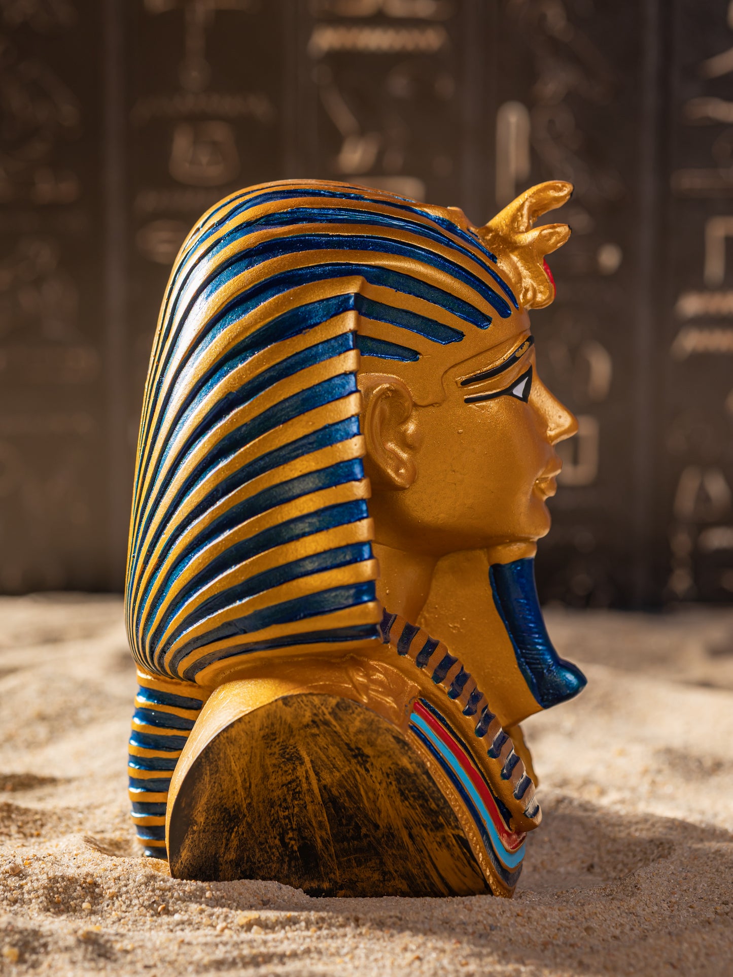 Tutankhamun Pharaoh Bust – Icon of Ancient Egyptian Royalty-GOLD A