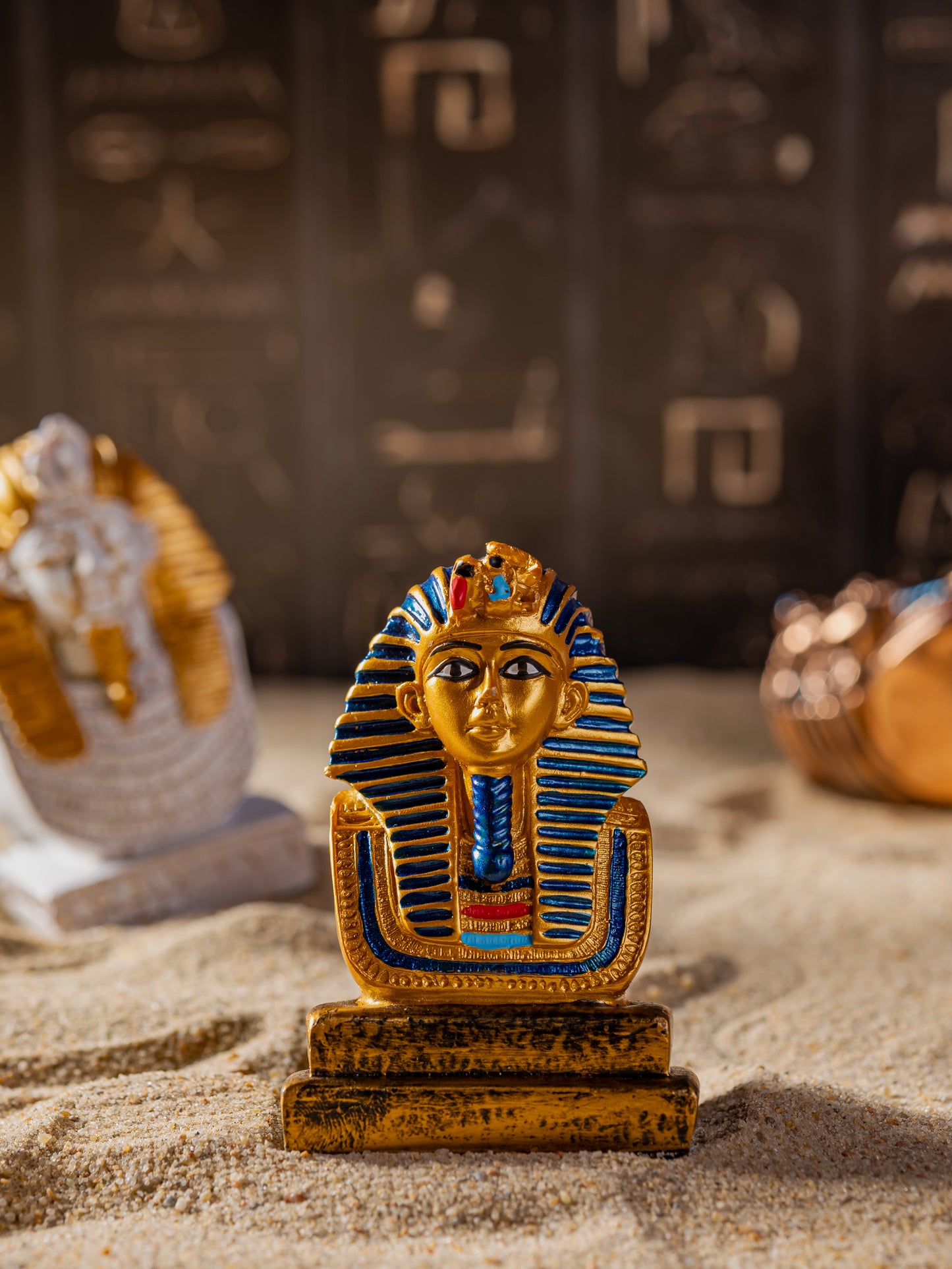 Tutankhamun Pharaoh Bust – Icon of Ancient Egyptian Royalty-GOLD B